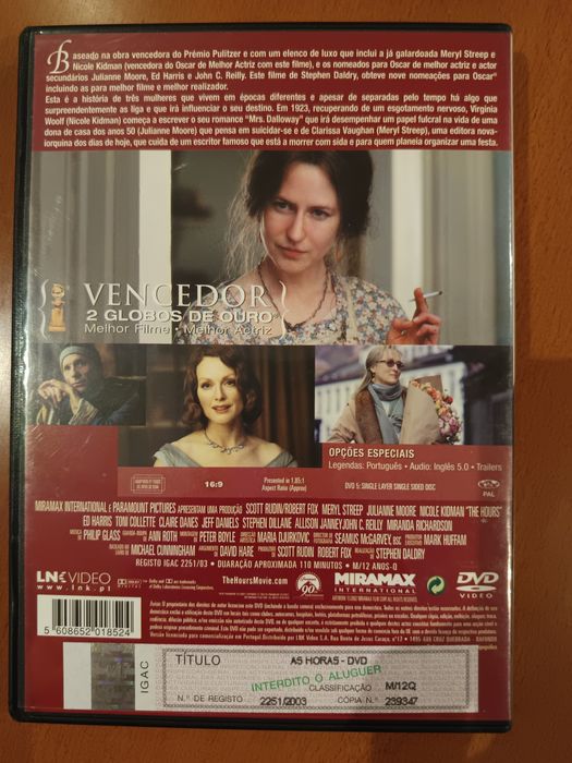 DVD as horas     .