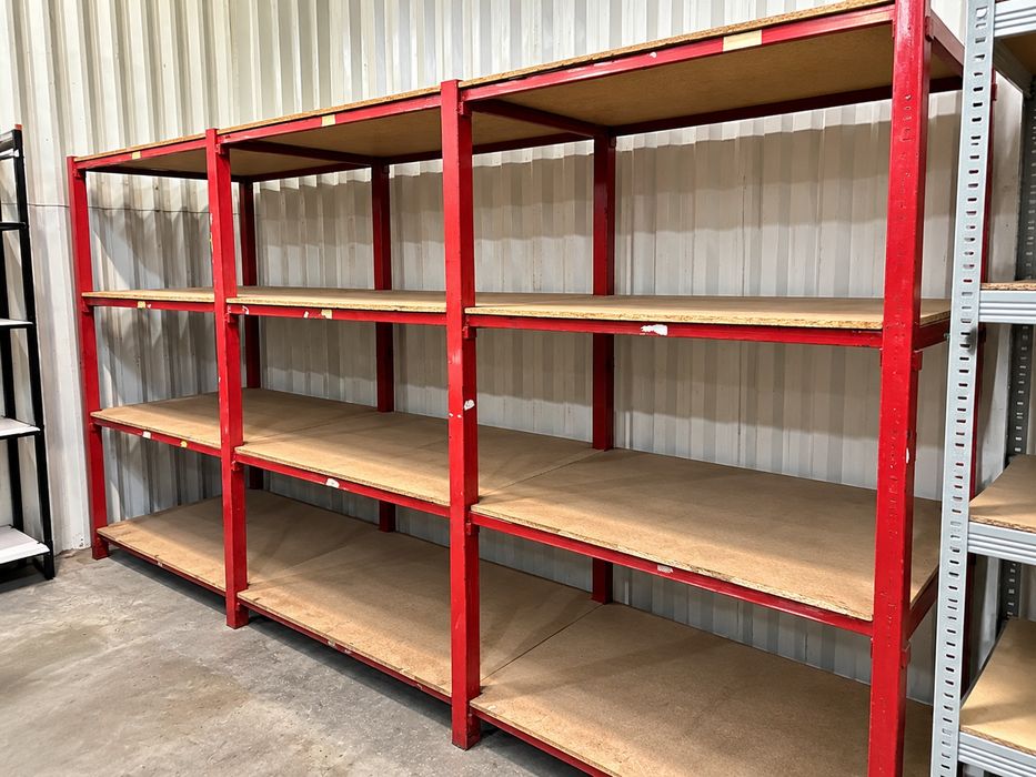 Regał magazynowy metalowy skręcany 306 × 200 × 80 cm – Dębica