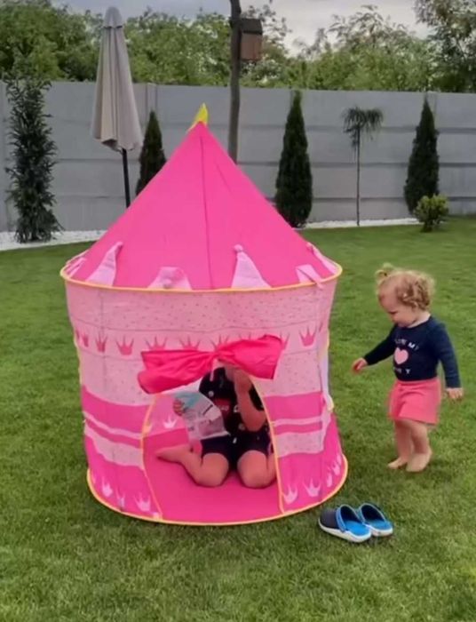 Детская палатка игровая Замок принца/принцессы шатер для дома и улицы