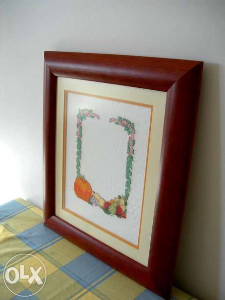 Quadro em ponto cruz para cozinha