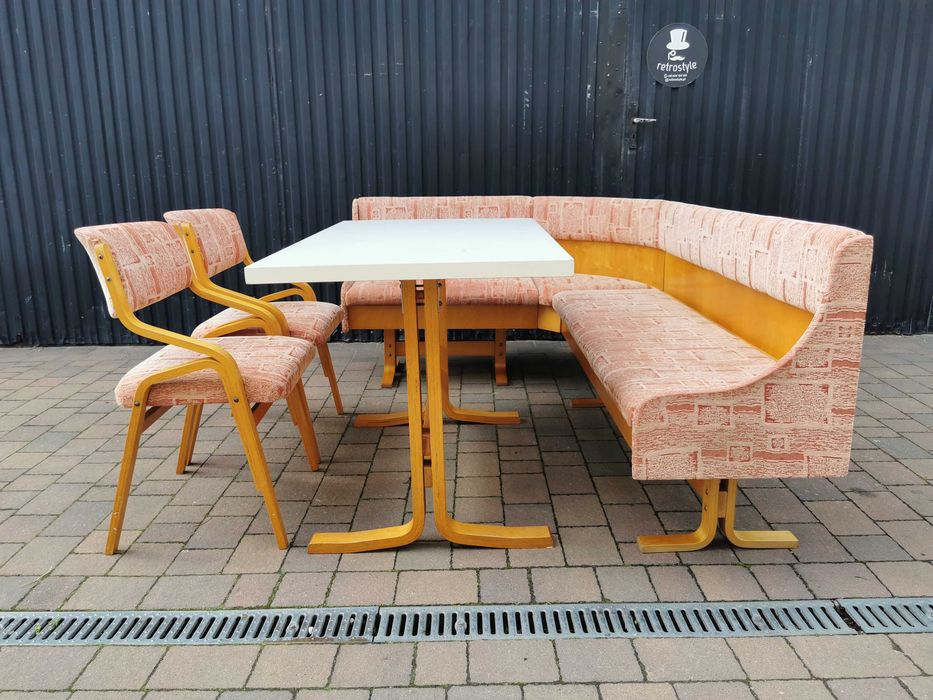 Komplet kuchenny, narożnik proj. L. Volák, Czechosłowacja '70- UNIKAT