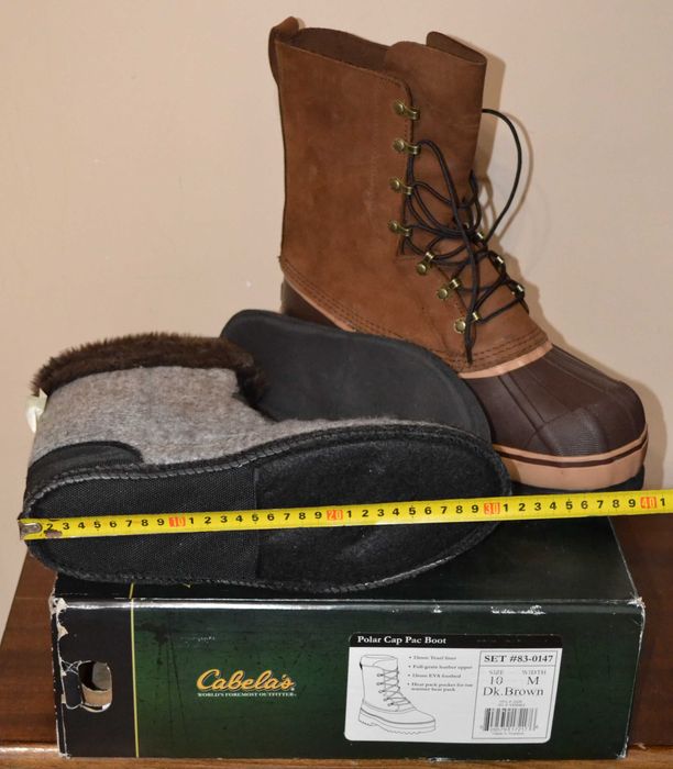 Черевики чоловічі зимові утеплені Cabelas #83-0147 (розмір 10)