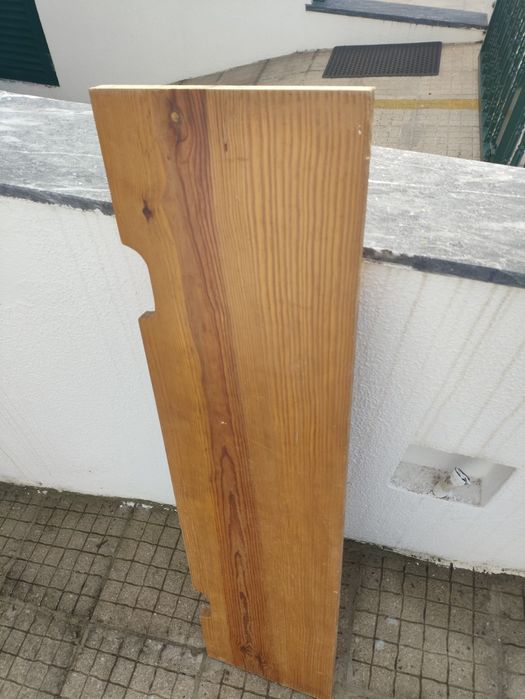 Tábua de madeira maciça 110cmx27x2cm