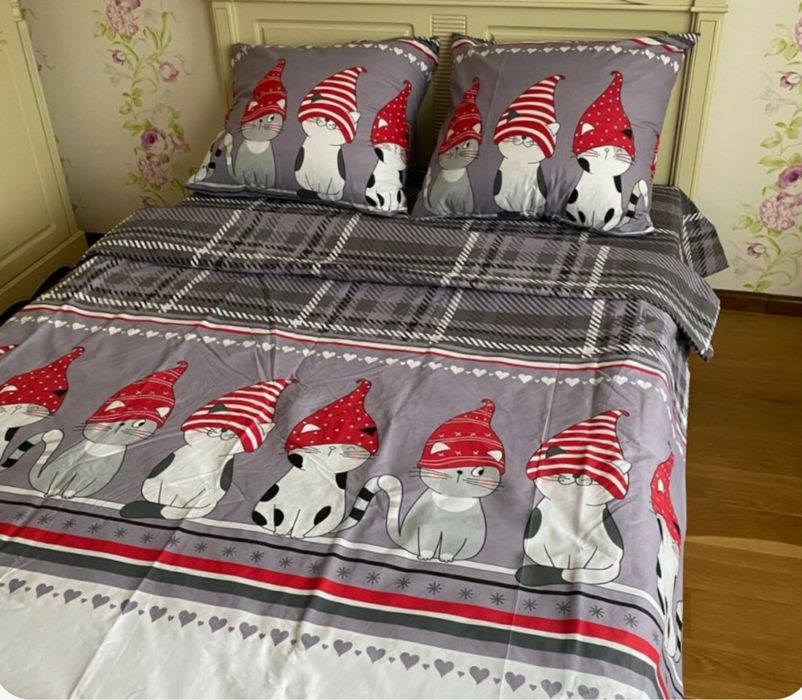 Новорічна постільна білизна,постіль,бязь,полуторка,двоспалка,євро