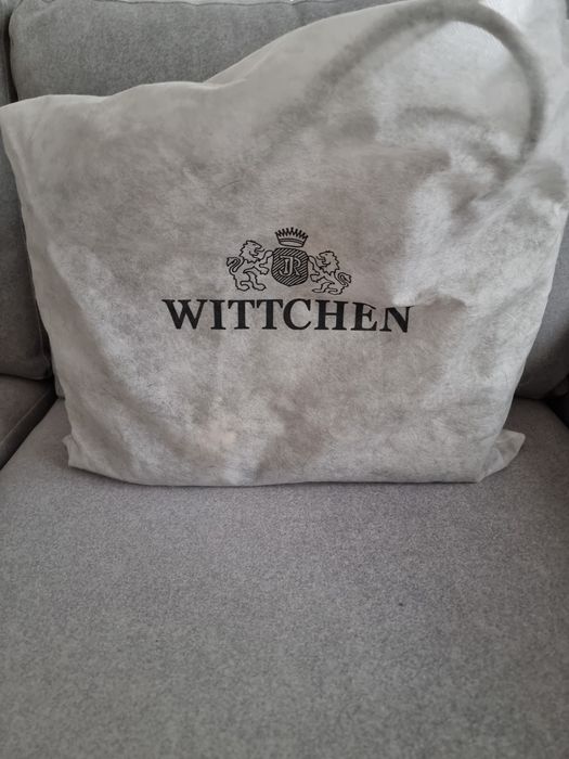 Szara skórzana torebka shopper bag Wittchen