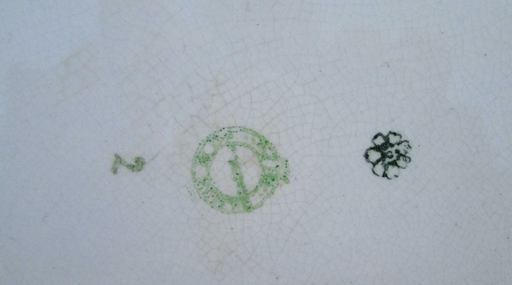 Antiga Grande Travessa de SACAVÉM / GILMAN decoração motivo RAMAGENS