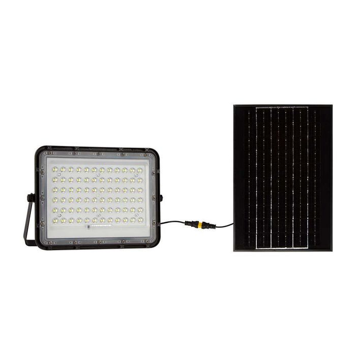 Naświetlacz LED Solarny 15W Czarny Z Pilotem Auto Timer IP65 Do Ogrodu V-tac