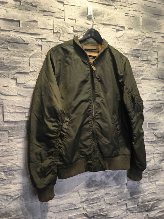 Kurtka Bomberka Alpha Industries Logo Zielona