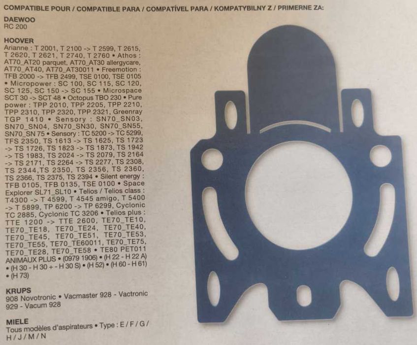 Sacos aspirador várias marcas - Philips, Electrolux, AEG, Hoover, etc