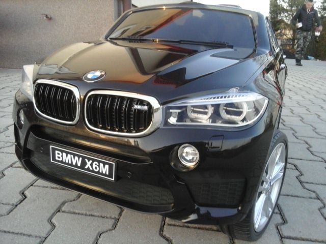 Samochód BMW X6M akumulator, pilot, ekoskóra, piankowe