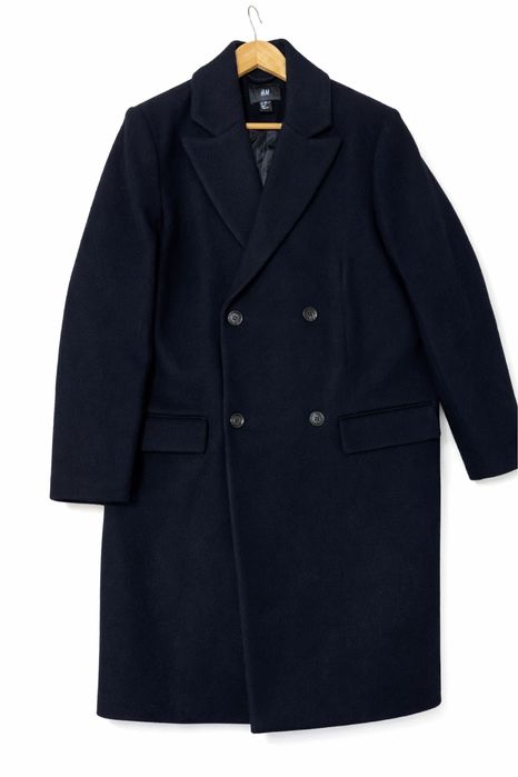 Пальто з вовни чоловіче h&m класичне двубортне
