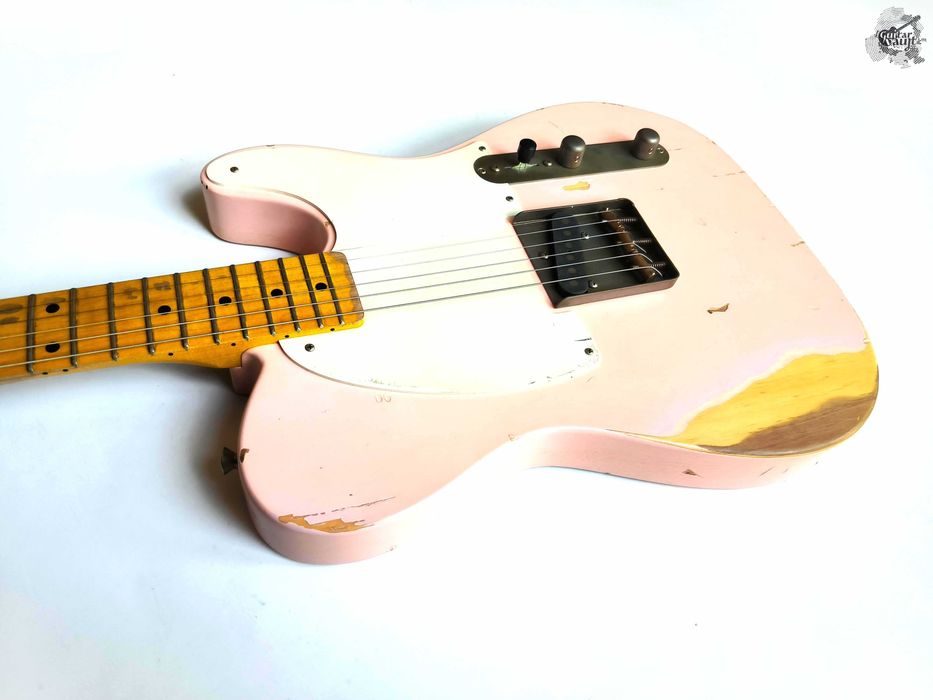 Як новий Nash E-57 Telecaster Esquire Relic '2022 Shell Pink w/case&docs