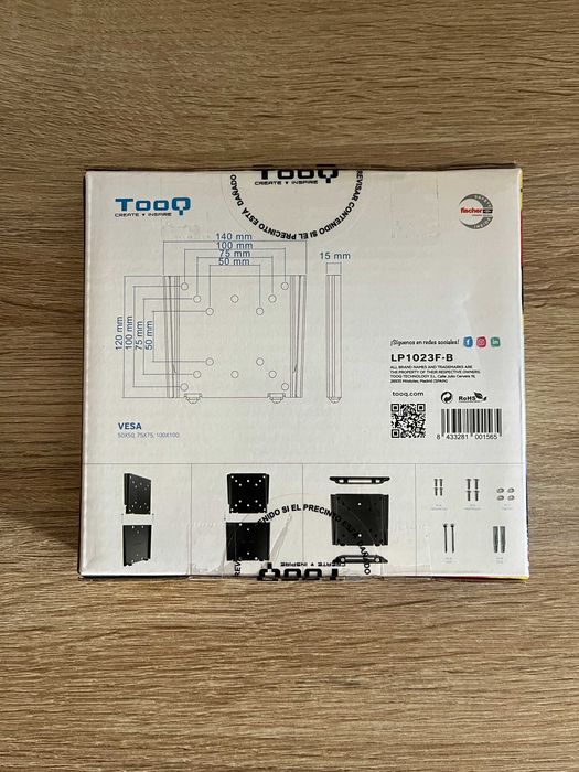 Suporte de Parede para Ecrãs 13" a 27" (VESA 100, 75, 50)