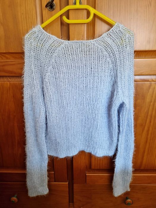 Camisola mais para o curta azul clara de malha H&M, tamanho XS