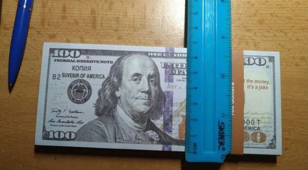 100 пачек 100$ США Миллион долларов Сувенирные деньги Гроші Доллары