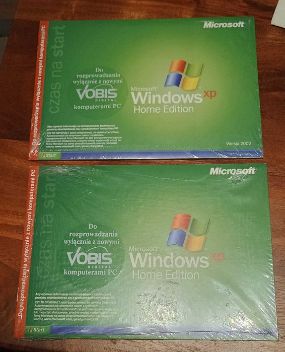 Nowy w folii 2x CD system Windows XP Home Edition