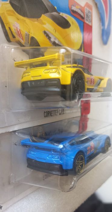 Conjunto 2 Corvette c7.r hot wheels