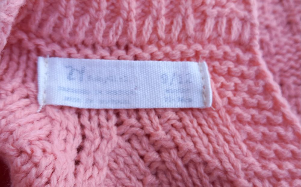 Vestido de malha salmão, tamanho 9-12 meses da Zippy 4€