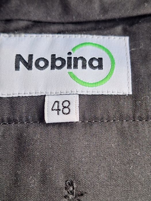 Spodnie garniturowe czarne melanż eleganckie wełna