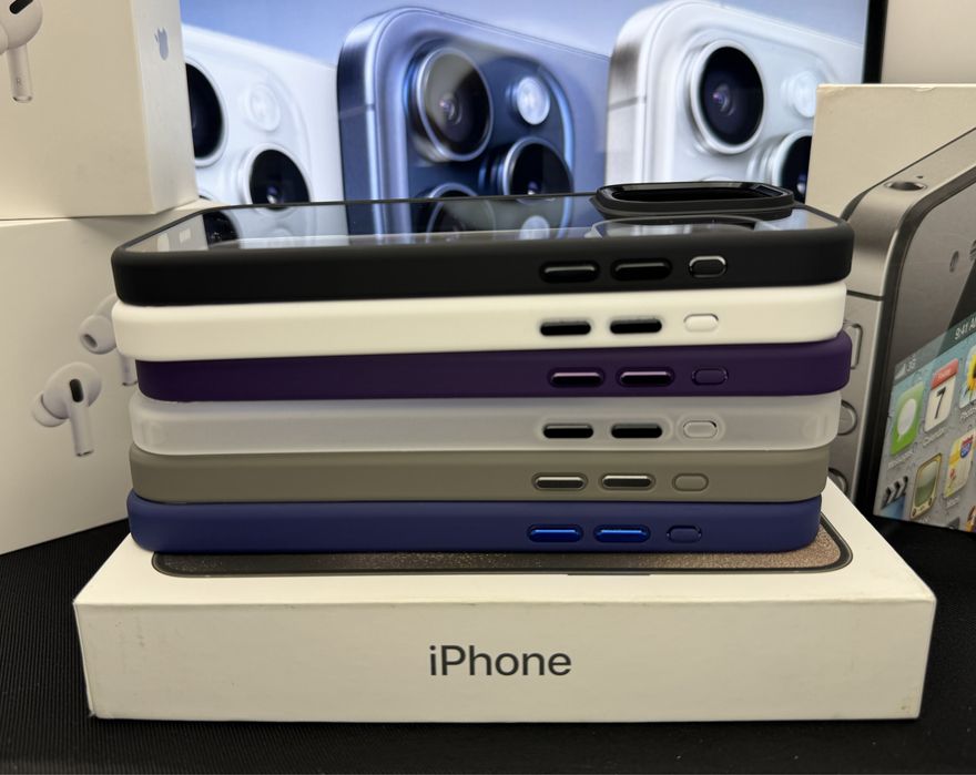 Чехол IPhone 15 Pro Max Blue, 15 Pro-11 Pro Max, Xr, не желтеет