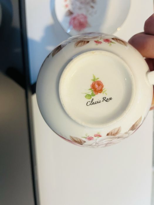 Filizanka z czajniczkiem porcelana