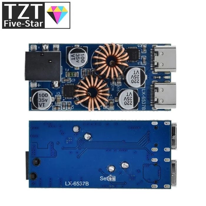 Адаптер питания QC 3.0, QC 2.0, PD. Модуль быстрой зарядки 30W  Type-C