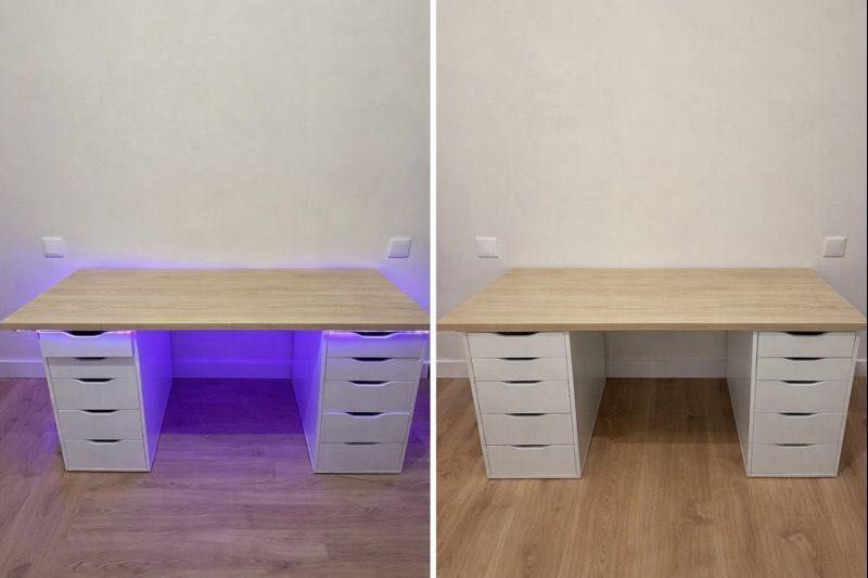 Mesa com Alex drawer ikea (2 drawers)