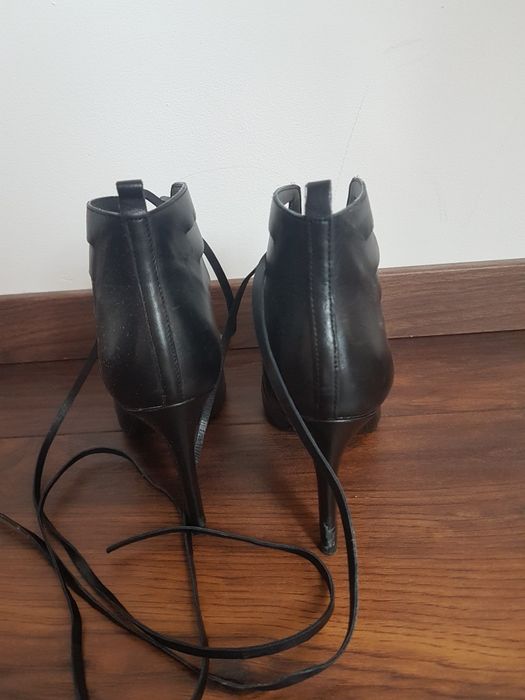 Sandały sznurowane skórzane ZARA r. 37