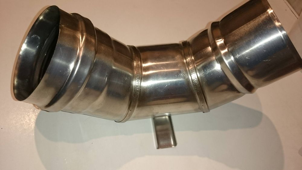 Kolano 90 stopni DN 80 jednościenne z podporą KRZYS-POL