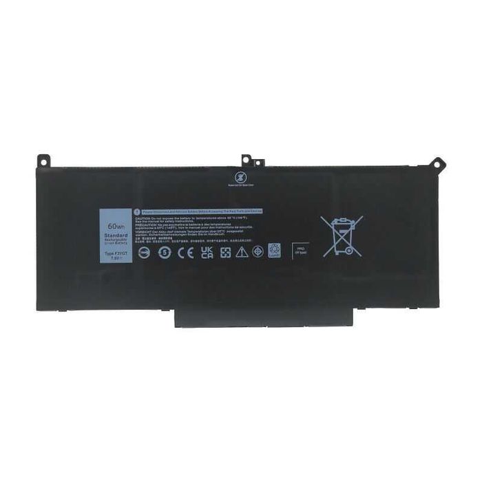 Batteria Per Dell Latitude 7280 7380 7480 - Sostituta 60Wh 7.6V, Modello F3YGT, 4 Celle - Foto 5