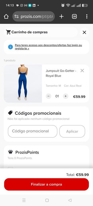 Macacão desporto mulher ginásio prozis