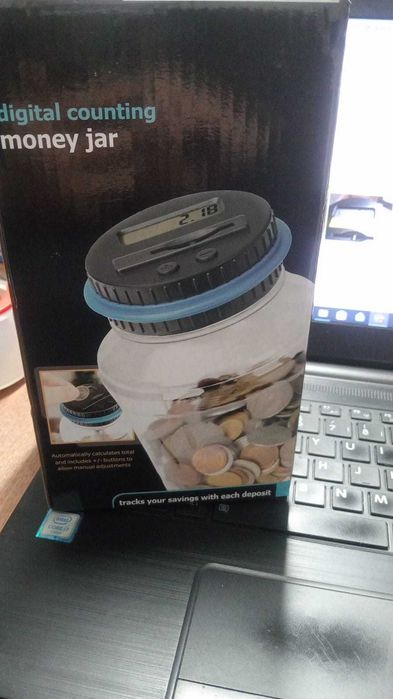 Mealheiro Digital Contador de Moedas – Dólares Americanos (USD) – NOVO