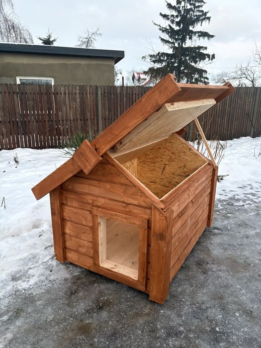 Buda dla psa ocieplana,z otwieranym dachem,impregnowana