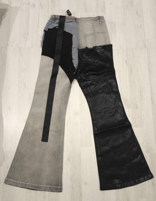 Джинсы Rick Owens New Patchwork Bolan Bootcuts Jeans