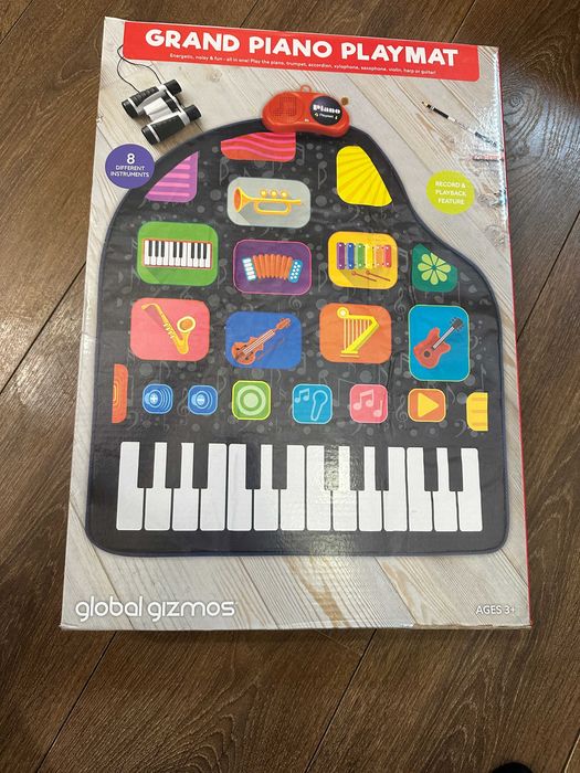 Музыкальный коврик пианино  grand piano playmat global gizmos
