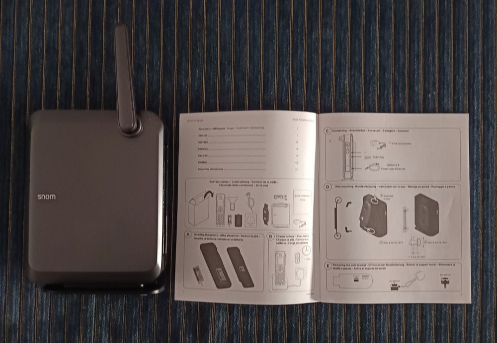 SNOM M110SC base 8 Linhas + telefone SIP DECT