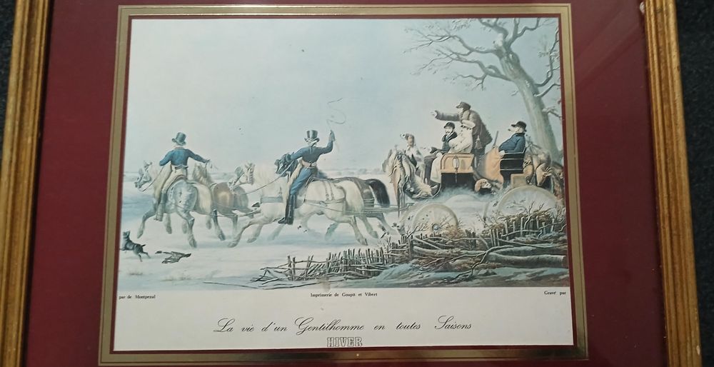Quadro "La vie d'un Gentilhomme en toute Saisons: Hiver"