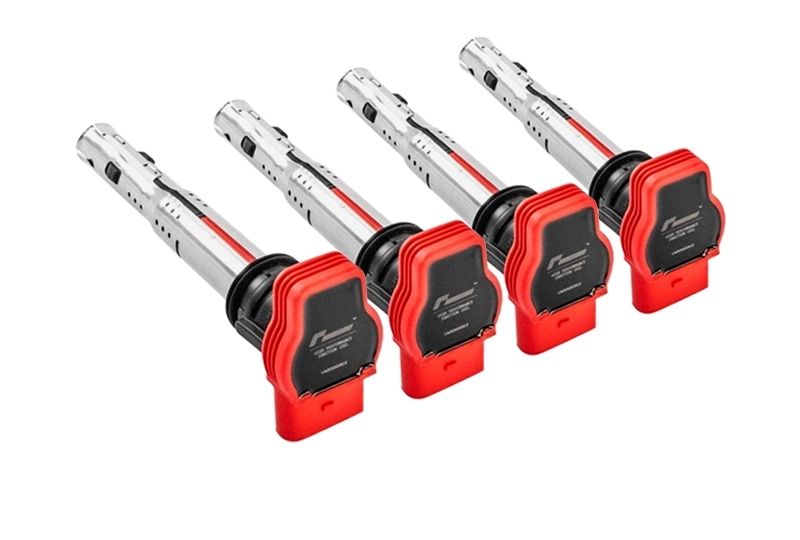 KIT DE 4 BOBINES DE IGNIÇÃO DE ALTA PERFORMANCE RACINGLINE 2.0 TFSI / 1.8T 20V - VERMELHO
