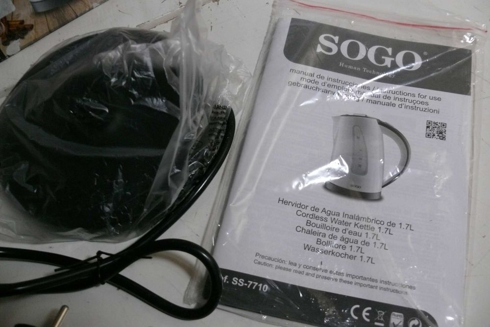Chaleira Elétrica Sogo KET-SS-7710 | Branco