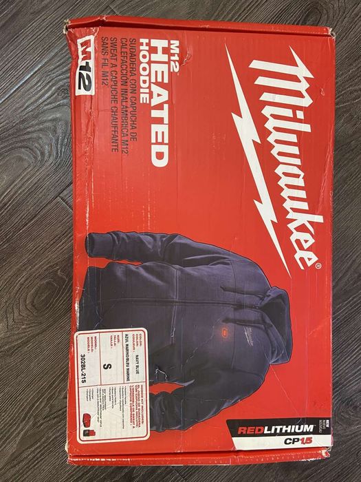 Milwaukee 302BL-21S Men’s M12 Blue Heated Hoodie Kit S