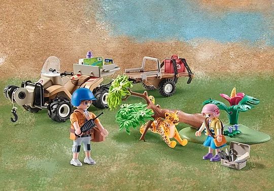 NOVO. Playmobil Wiltopia - Quad Resgate de Animais