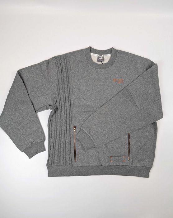 Bluza Męska Puma scoreboard Szara, bawełna, L, vintage, Retro, streetwear