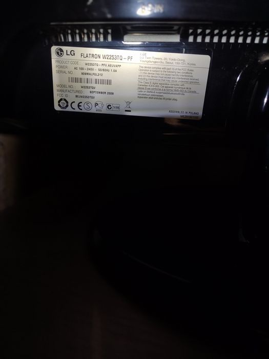 Монітор 22" LG Electronics W2253TQ-PF Black