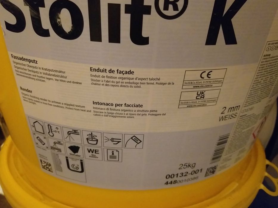 Tynk AKRYLOWY Biały Stolit k 2mm baranek
