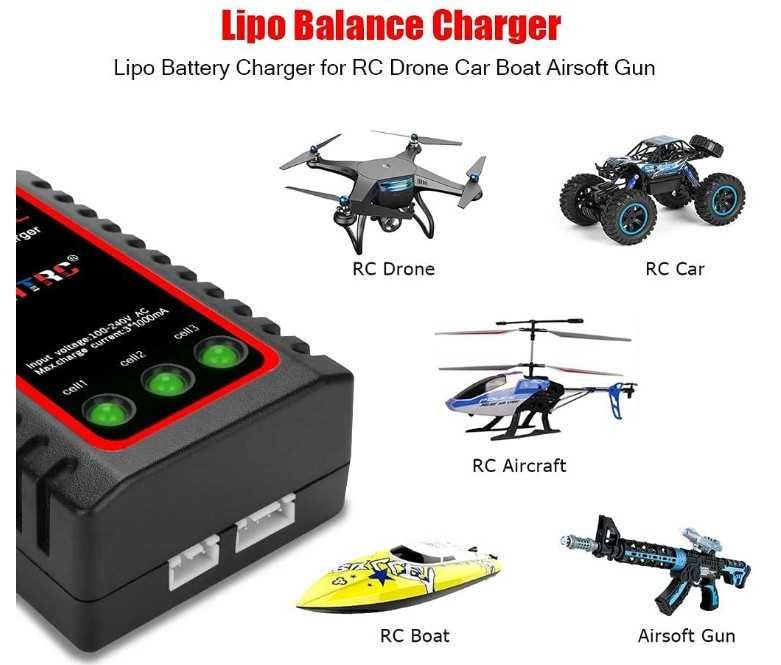 Ładowarka do akumulatorów lipo 2S, 3S (7,4 V, 11,1 V)