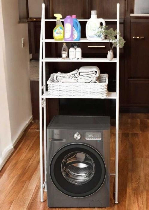 Полиця у ванну кімнату напольна полиця над пральною машинкою