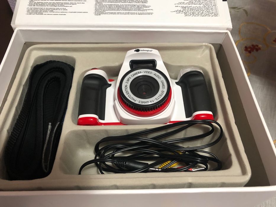 Máquina fotográfica de criança