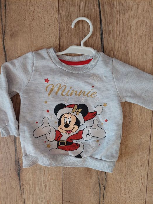Szara bluza z myszką minnie disney 80 cm