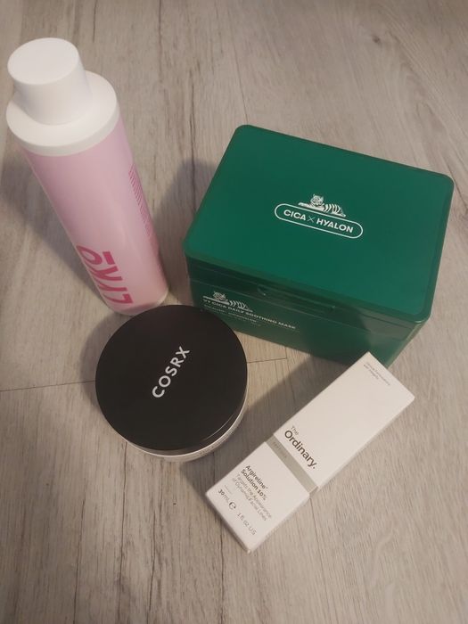 Zestaw koreańska pielęgnacja. COSRX, VT,maseczki