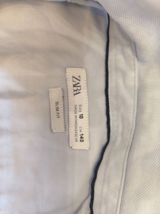 Koszula chłopięca marki ZARA róż 140